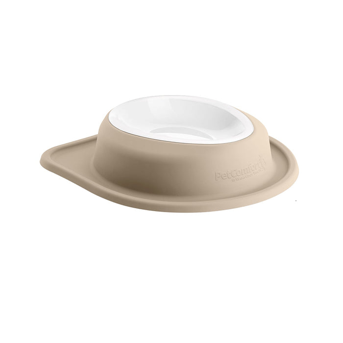 WeatherTech Single Low Pet Feeding System, Plastic Bowl - WTD4J - Tan - 64 oz - 14