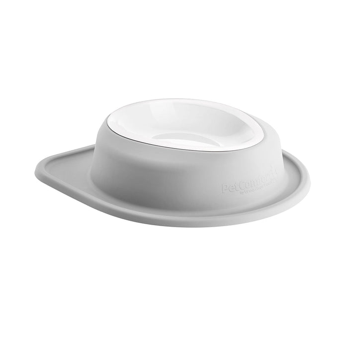 WeatherTech Single Low Pet Feeding System, Plastic Bowl - WTD4L - Light Grey - 96 oz - 16
