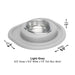 WeatherTech Single Low Pet Feeding System, Stainless Steel - WTD5C - Dark Grey - 8 oz - 7