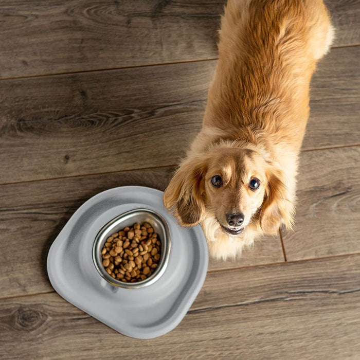 WeatherTech Single Low Pet Feeding System, Stainless Steel - Jeffers - Animal & Pet Supplies > Pet Bowls, Feeders & Waterers