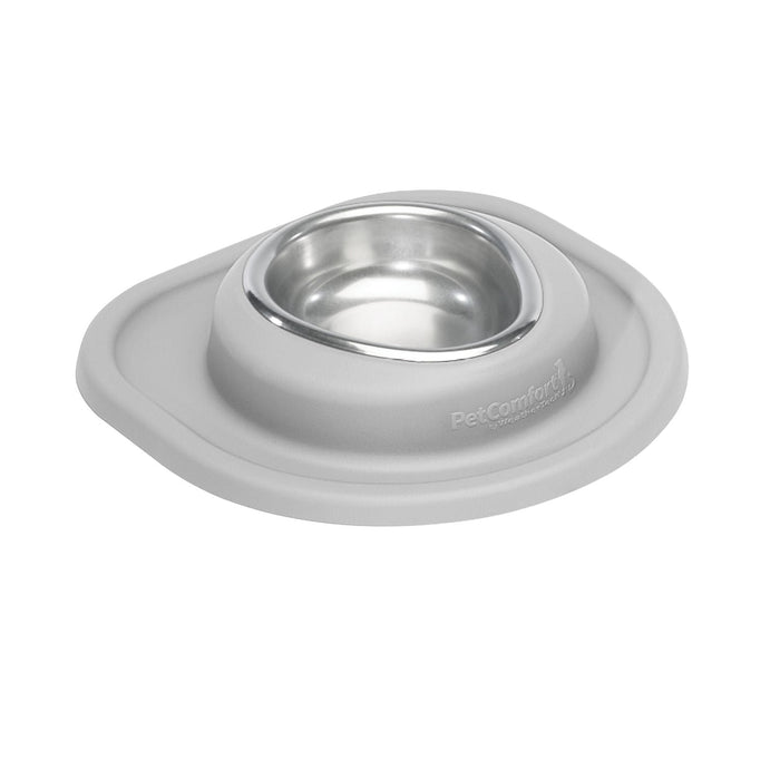 WeatherTech Single Low Pet Feeding System, Stainless Steel - WTD5D - Light Grey - 8 oz - 8
