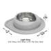 WeatherTech Single Low Pet Feeding System, Stainless Steel - WTD5E - Tan - 8 oz - 11