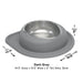 WeatherTech Single Low Pet Feeding System, Stainless Steel - WTD5F - Dark Grey - 16 oz - 31
