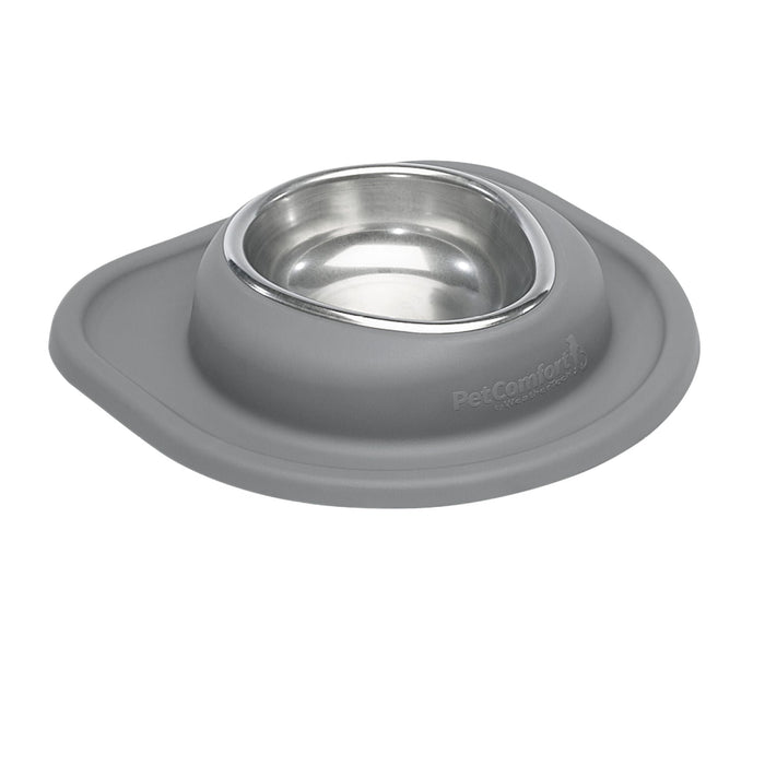 WeatherTech Single Low Pet Feeding System, Stainless Steel - WTD5F - Dark Grey - 16 oz - 30