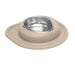 WeatherTech Single Low Pet Feeding System, Stainless Steel - WTD5H - Tan - 16 oz - 24