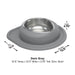WeatherTech Single Low Pet Feeding System, Stainless Steel - WTD5H - Tan - 16 oz - 25