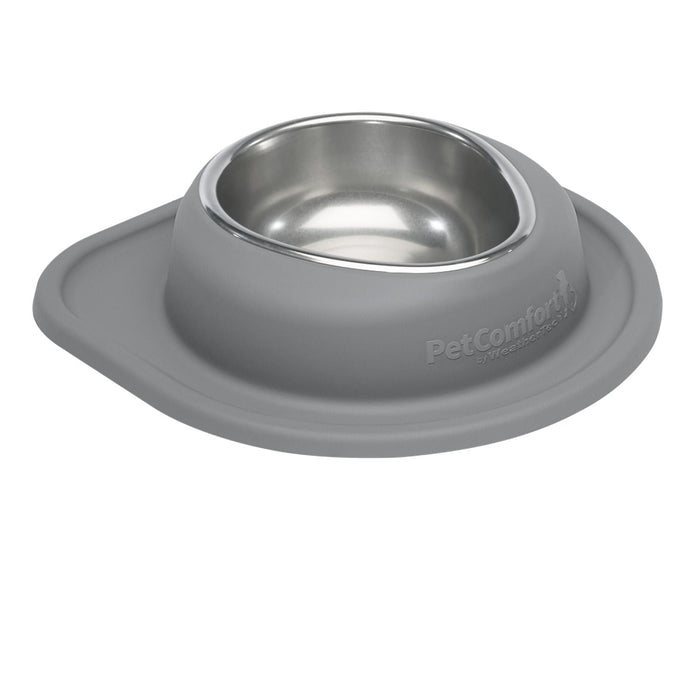 WeatherTech Single Low Pet Feeding System, Stainless Steel - WTD5J - Dark Grey - 32 oz - 26