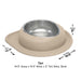 WeatherTech Single Low Pet Feeding System, Stainless Steel - WTD5J - Dark Grey - 32 oz - 27