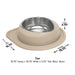 WeatherTech Single Low Pet Feeding System, Stainless Steel - WTD5M - Dark Grey - 64 oz - 33