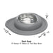 WeatherTech Single Low Pet Feeding System, Stainless Steel - WTD5P - Tan - 64 oz - 29