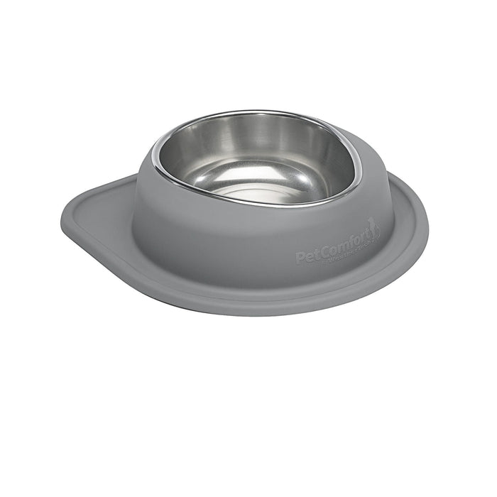 WeatherTech Single Low Pet Feeding System, Stainless Steel - WTD5Q - Dark Grey - 96 oz - 18