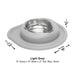 WeatherTech Single Low Pet Feeding System, Stainless Steel - WTD5R - Light Grey - 96 oz - 21