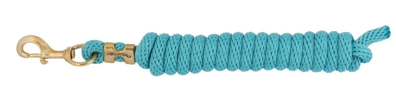 Weaver 10' Solid Poly Lead Rope with Bolt Snap - W2AEB - Turquoise - 9