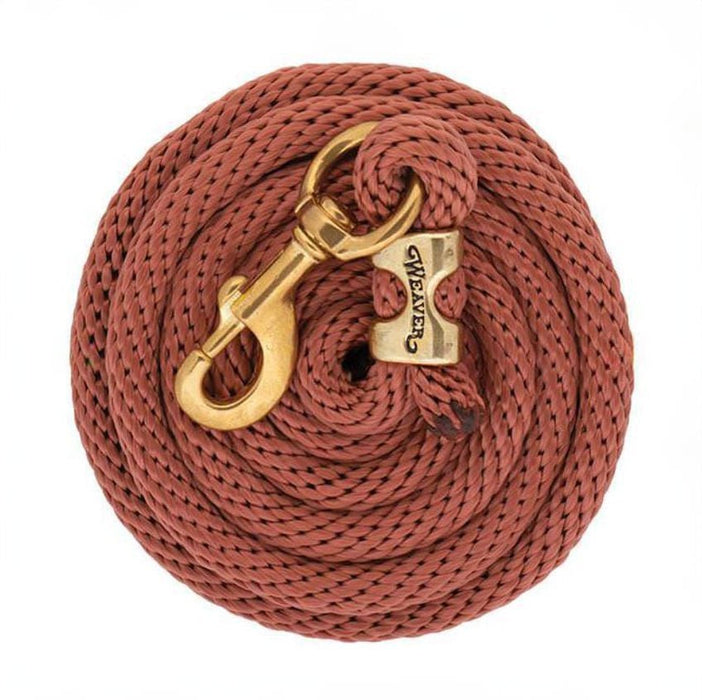 Weaver 10' Solid Poly Lead Rope with Bolt Snap - W2AEC - Cinnamon - 10