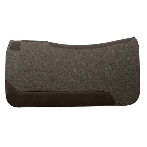 Weaver 100% Wool Contoured Horse Saddle Pad, 31" x 32" x 3/4" - WLC7H - Gray - 31" x 32" x 3/4" - 2