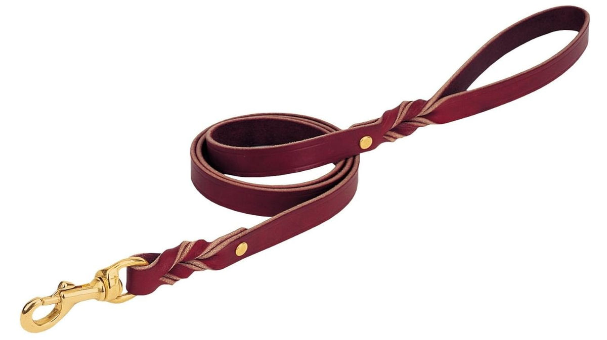Weaver Pet Heritage Choice Halsband – Einlagiges Burgunder-Leder | 2,5 Cm Breite, 63,5 Cm Länge