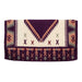 Weaver New Zealand Wool Show Saddle Blanket for Horses, 4.5 lbs - WLCQY - Purple, Cream & Sand - 4.5 lb - 34" x 38" - 3