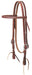 Weaver Oiled Harness Leather Browband Horse Headstall, Full - Jeffers - Horse Supplies > Horse Tack > Bridles & Headstalls