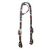 Weaver Patterned Nylon Sliding Ear Headstall for Horses - WLC82 - Bucking Bronco - 5