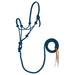 Weaver Poly Rope Horse Halter with Lead - WLC7B - Blue & Black - 5/16" - 1