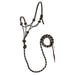 Weaver Poly Rope Horse Halter with Lead - WLC7E - Black & Beige - 5/16" - 4