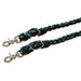 Weaver Polyester Braided Barrel Rein for Horses - WLC8J - Mint & Black - 3/4" x 8' - 4
