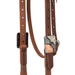 Weaver ProTack Copper Flower Browband Headstall - WLCHJ - Russet - Horse - 4