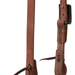 Weaver ProTack Copper Flower Split Ear Headstall - WLCHU - Russet - Horse - 4