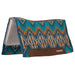 Weaver Synergy Contoured Performance Wool & Felt "Quest" Saddle Pad - WLCQ2 - 32" x 34" - Navy & Chestnut - 3