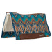 Weaver Synergy Contoured Performance Wool & Fleece "Quest" Saddle Pad - WLCQB - 33" x 38" - Navy & Chestnut - 3