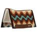 Weaver Synergy Contoured Performance Wool & Fleece "Stampede" Saddle Pad - WLCPW - 33" x 38" - Brown & Sand - 5