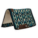 Weaver Synergy New Zealand Wool Blanket Top Saddle Pad - WLCQM - 33" x 38" - Black, Sand & Turq - 3