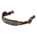 Weaver Turquoise Croc Leather Breast Collar Wither Strap for Horses - WLC7M - Havana Brown - 1