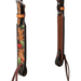 Weaver Turquoise Cross Cactus Sliding Ear Headstall - W2AF7 - Brown - Horse - 2