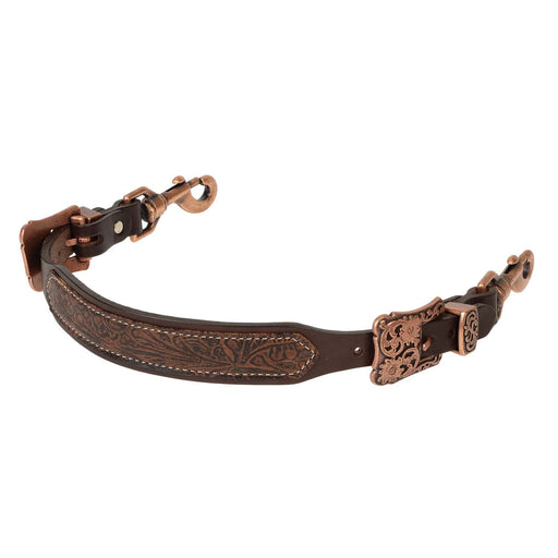 Weaver Western Floral Leather Breast Collar Wither Strap for Horses - WLC7R - Havana Brown - 1