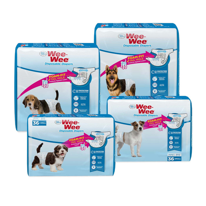 Wee - Wee Disposable Dog Diapers - Jeffers - Animal & Pet Supplies > Pet Training Aids