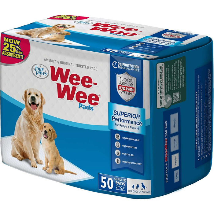 Wee Wee Dog Pee Pads - 39DK - 50 ct - Reg Pads (22" x 23") - 9