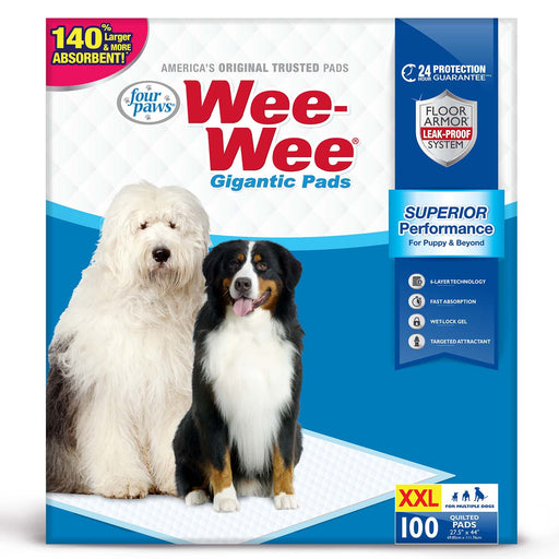 Wee - Wee Superior Performance Gigantic Dog Pee Pads - 39ZB - 100ct - 15