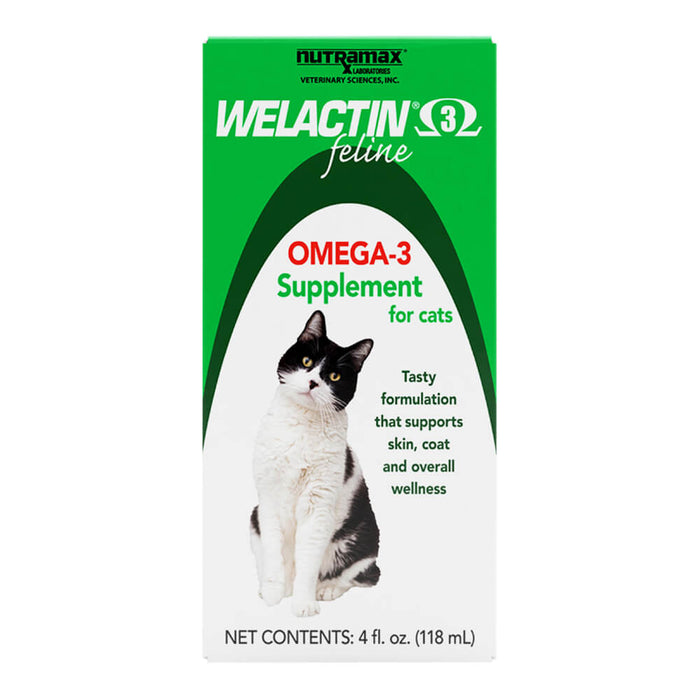 Welactin Omega-3 Fish Oil Skin and Coat Health Supplement for Cats
