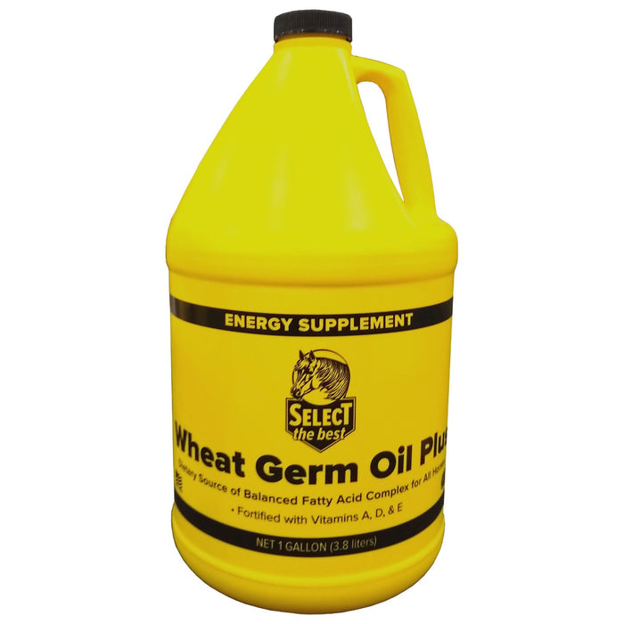 Wheat Germ Oil Plus Horse Fatty Acid Supplement – Omega - 3 & Omega - 6, Coat & Skin Health, Gallon - Jeffers - Animal Health & Wellness > Vitamins & Supplements
