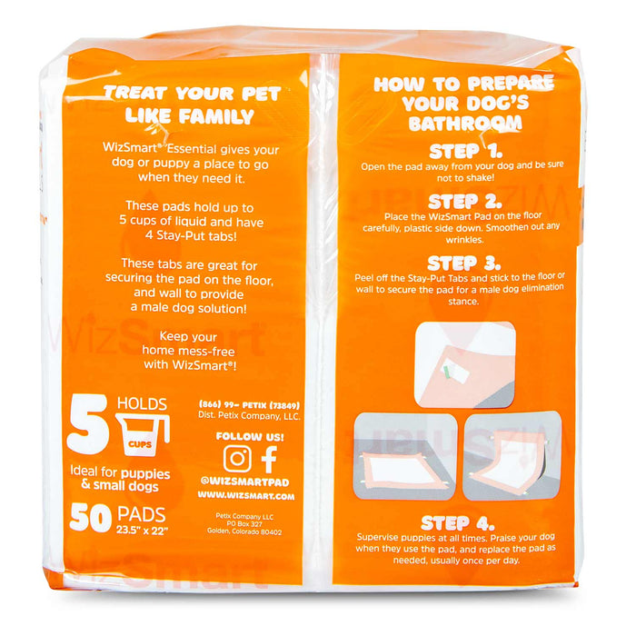WizSmart Essentials Pads, Large - 024PC-0466 - 50ct - 14
