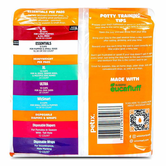 WizSmart Essentials Pads, Large - 024PC-0466 - 50ct - 13