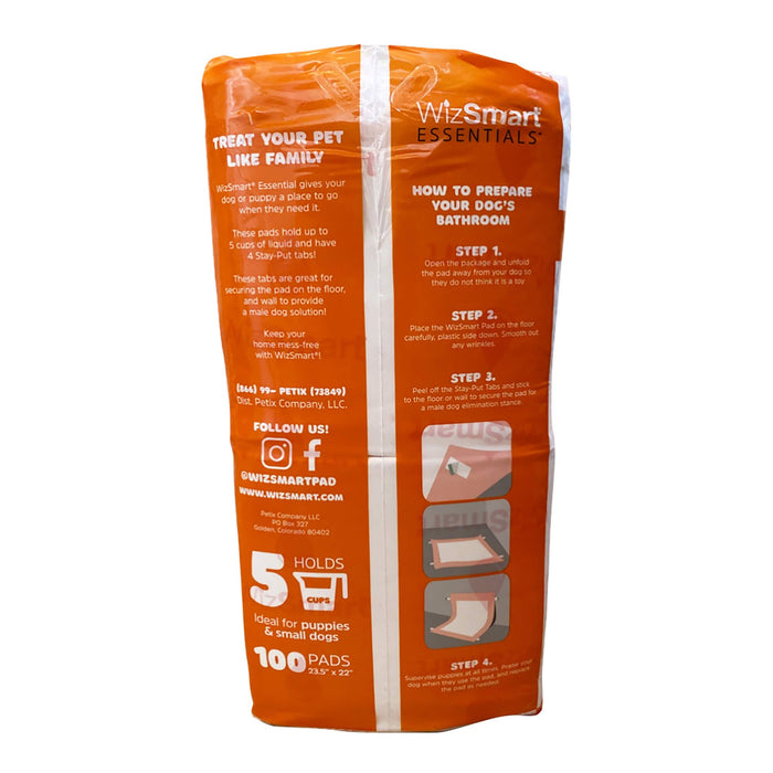 WizSmart Essentials Pads, Large - 024PC-0473 - 100ct - 18