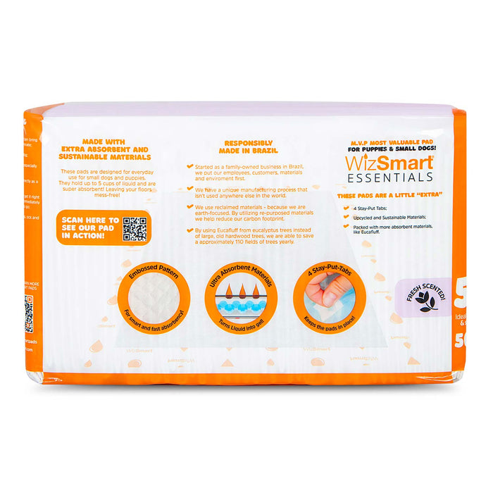 WizSmart Essentials Pads, Large, 50 ct, Fresh Scented - 024PC-0480 - Large - 4
