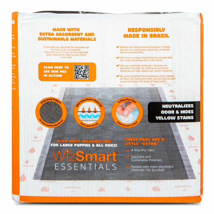 WizSmart Essentials Pads with Charcoal, XL, 50 ct - 024PC-0510 - XLarge - 4