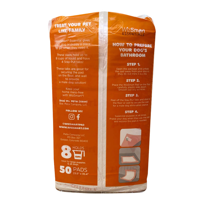 WizSmart Essentials Pads, XL - 024PC-0503 - XLarge - 50ct - 6