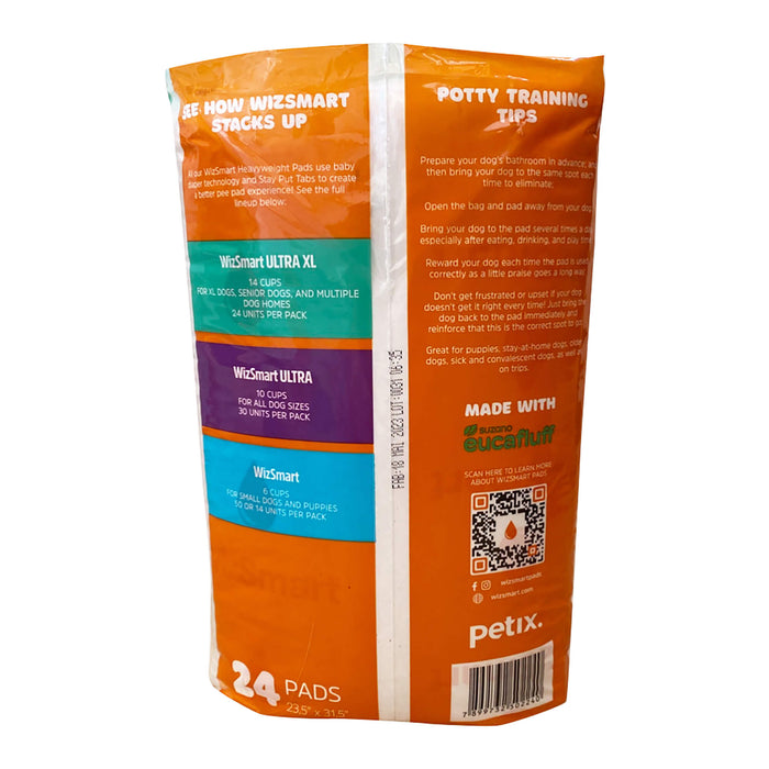 WizSmart Heavyweight Ultra Absorbent Pads for Dogs - 024PC-2103 - 30 ct - 23.5" x 22" - 20