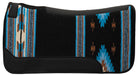 Weaver Contoured Single Weave Felt Saddle Pad, 31" x 32" - Black/Blue  