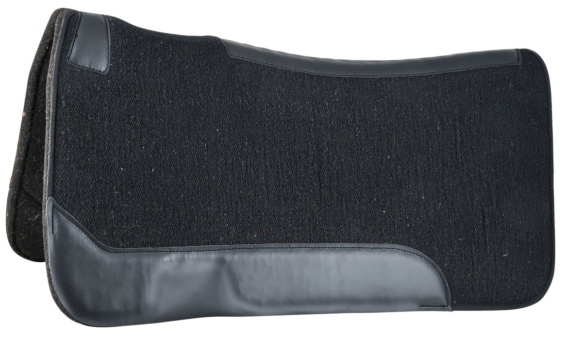 Weaver Contoured Single Weave Felt Saddle Pad, 31" x 32" - Black  