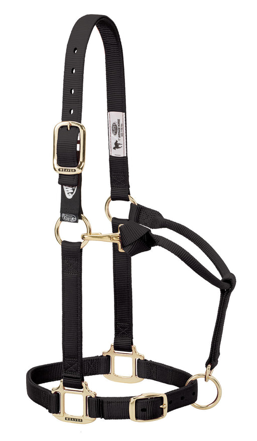 Weaver Xtended Life Closure System Breakaway Halter - Black Cob 